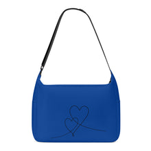 Load image into Gallery viewer, Ti Amo I love you - Exclusive Brand  - Congress Blue - Double Script Heart - Journey Computer Shoulder Bag
