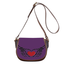 Load image into Gallery viewer, Ti Amo I love you - Exclusive Brand - Bossanova 2 - Skeleton Hands with Heart - Saddle Bag
