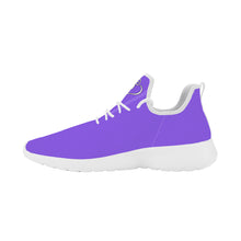 Load image into Gallery viewer, Ti Amo I love you - Exclusive Brand - Heliotrope 3 - Double White Heart - Lightweight Mesh Knit Sneaker - White Soles
