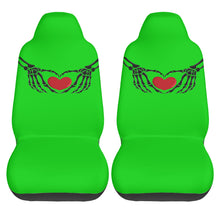 Load image into Gallery viewer, Ti Amo I love you - Exclusive Brand - Malachite - Skeleton Hands with Hearts  - New Car Seat Covers (Double)
