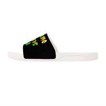 Load image into Gallery viewer, Ti Amo I love you - Exclusive Brand - Black - Hip Hop Lettering - Slide Sandals - White Soles
