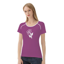 Load image into Gallery viewer, Ti Amo I love you - Exclusive Brand - Cannon Pink - White Daisy - Women&#39;s T shirt - Sizes XS-2XL
