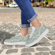 Load image into Gallery viewer, Ti Amo I love you - Exclusive Brand  - Edward, Pansy Posy, Clay Ash, Summer Green Camouflage-  Low Top Unisex Sneakers
