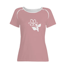 Load image into Gallery viewer, Ti Amo I love you - Exclusive Brand - Oriental Pink - White Daisy - Women&#39;s T shirt
