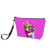 Load image into Gallery viewer, Ti Amo I love you - Exclusive Brand  - Brilliant Lavender Rose - Cat - Sling Cosmetic Bag
