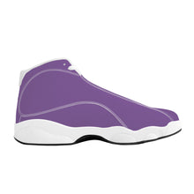 Load image into Gallery viewer, Ti Amo I love you - Exclusive Brand - Dusty Purple - Double Heart Logo - Mens / Womens - Unisex  Basketball Shoes - White Laces
