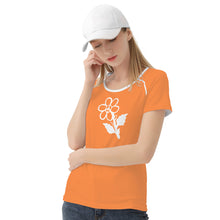 Load image into Gallery viewer, Ti Amo I love you - Exclusive Brand - Coral - White Daisy - Women&#39;s T shirt - Sizes XS-2XL
