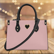 Load image into Gallery viewer, Ti Amo I love you - Exclusive Brand - Tea Rose 3 - Luxury Womens PU Tote Bag - Black Straps
