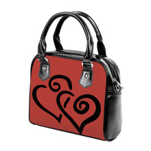 Load image into Gallery viewer, Ti Amo I love you - Exclusive Brand - Mojo Shagadelic - Double Black Heart -  Shoulder Handbag
