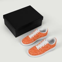 Load image into Gallery viewer, Ti Amo I love you - Exclusive Brand  - Orange Camouflage - Low Top Unisex Sneakers
