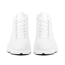 Load image into Gallery viewer, Ti Amo I love you - Exclusive Brand - White - Double Heart Logo - Mens / Womens - Unisex  Basketball Shoes - White Laces
