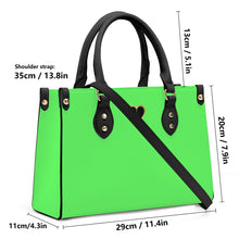 Load image into Gallery viewer, Ti Amo I love you - Exclusive Brand - Screaming Green - Luxury Womens PU Tote Bag - Black Straps
