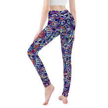 Load image into Gallery viewer, Ti Amo I love you - Exclusive Brand - Multicolor Kaleidoscope - Yoga Leggings
