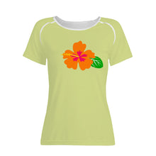 Load image into Gallery viewer, Ti Amo I love you - Exclusive Brand - Deco - Hawaiian Flower - Women&#39;s T shirt - Sizes XS-2XL
