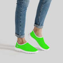 Load image into Gallery viewer, Ti Amo I love you - Exclusive Brand - Florescent Green - Double White Heart - Women&#39;s Mesh Running Shoes - White Soles
