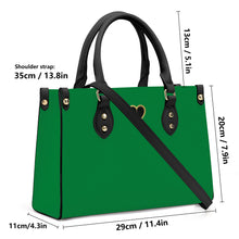 Load image into Gallery viewer, Ti Amo I love you - Exclusive Brand - Fun Green - Luxury Womens PU Tote Bag - Black Straps
