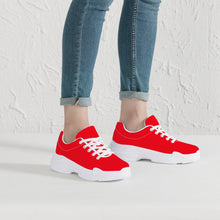 Load image into Gallery viewer, Ti Amo I love you - Exclusive Brand - Ferrari Red - Angry Fish - Chunky Sneakers - White Soles
