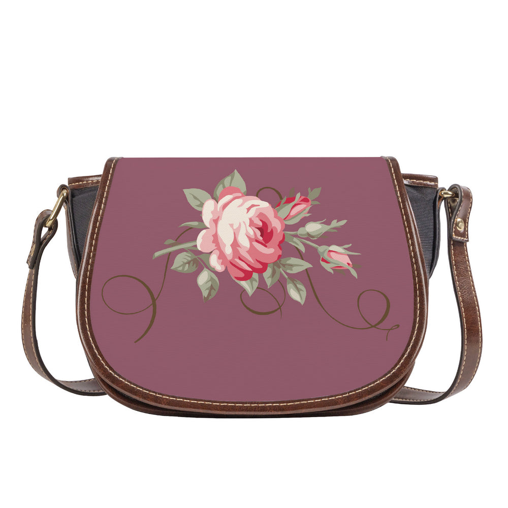 Ti Amo I love you - Exclusive Brand - Raspberry Glacé - Rose - Saddle Bag
