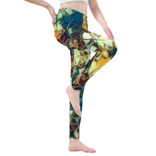 Load image into Gallery viewer, Ti Amo I love you  - Exclusive Brand  - Stained Glass - Yoga Leggings
