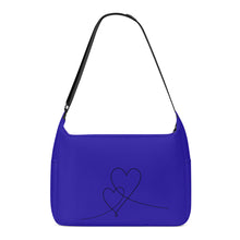 Load image into Gallery viewer, Ti Amo I love you - Exclusive Brand - Egyptian Blue - Double Script Heart - Journey Computer Shoulder Bag
