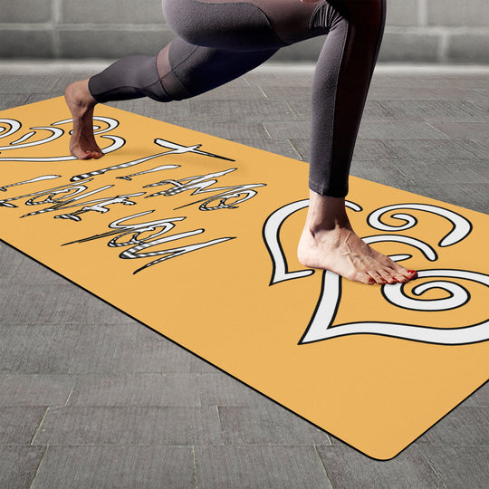 Ti Amo I love you - Exclusive Brand - Light Orange - Yoga Mat