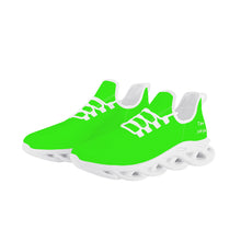 Load image into Gallery viewer, Ti Amo I love you - Exclusive Brand - Florescent Green - White Lettering - Mens / Womens - Flex Control Sneakers- White Soles
