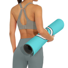 Load image into Gallery viewer, Ti Amo I love you - Exclusive Brand - Medium Turquoise Blue - Yoga Mat
