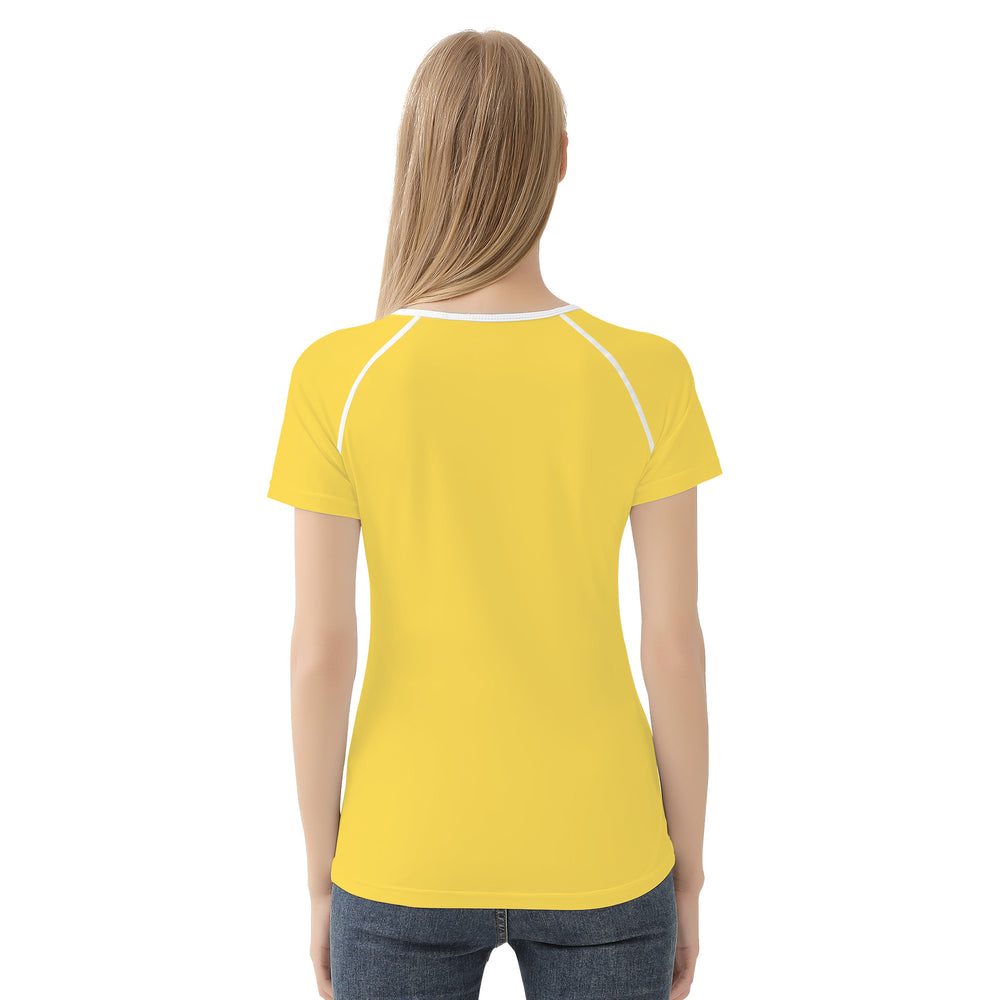 Ti Amo I love you - Exclusive Brand - Mustard Yellow - White Daisy - Women's T shirt