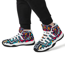 Load image into Gallery viewer, Ti Amo I love you - Exclusive Brand - Geometrical - High Top Air Retro Sneakers - White Soles
