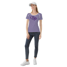 Load image into Gallery viewer, Ti Amo I love you - Exclusive Brand  - Kimberly - Double Purple Heart -  Women&#39;s T shirt
