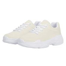 Load image into Gallery viewer, Ti Amo I love you - Exclusive Brand - Buttery White - Angry Fish - Chunky Sneakers - White Soles
