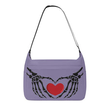 Load image into Gallery viewer, Ti Amo I love you - Exclusive Brand - Kimberly - Skeleton Heart Hands  -  Journey Computer Shoulder Bag
