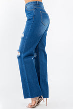 Load image into Gallery viewer, American Bazi High Waist Distressed Wide Leg Jeans
