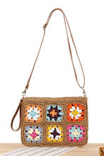 Load image into Gallery viewer, Chestnut Flower Straw Woven Single Shoulder Bag
