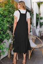 Load image into Gallery viewer, ODDI Full Size Sleeveless Tiered Midi Dress
