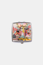 Load image into Gallery viewer, Nicole Lee USA Printed Metallic Square Pill Case
