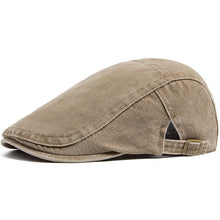 Load image into Gallery viewer, Retro Washed Beret Denim Hat
