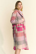 Load image into Gallery viewer, Davi &amp; Dani Tied Color Block Collared Neck Coat
