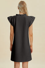 Load image into Gallery viewer, Double Take Full Size Ruffled V-Neck Cap Sleeve Dress
