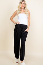 Load image into Gallery viewer, Super Lady Plus Size Drawstring Elastic Waist Joggers with Pockets
