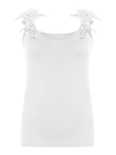 Load image into Gallery viewer, Full Size Lace Detail Scoop Neck Tank
