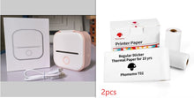 Load image into Gallery viewer, Portable Mini Thermal Label Printer Home Photo Printer Student Wrong Question Printer Bluetooth-Compatible Mini Label Printer Price Tag
