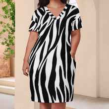 Load image into Gallery viewer, Ti Amo I love you - Exclusive Brand - Knee Length - Loose Pocket Dress - Size S-5XL
