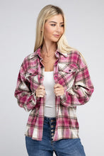 Load image into Gallery viewer, Plaid Front Pocket Shacket
