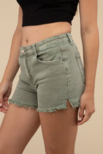 Load image into Gallery viewer, Acid Washed Frayed Cutoff Hem Shorts
