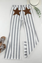 Load image into Gallery viewer, Stripe Star Embellished Western Flare Jeans
