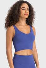 Load image into Gallery viewer, Deep V-Neck Crop Sports Bra
