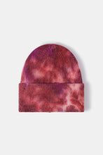 Load image into Gallery viewer, Tie-Dye Cuffed Rib-Knit Beanie Hat
