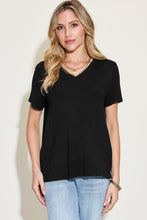 Load image into Gallery viewer, Basic Bae Full Size V-Neck High-Low T-Shirt
