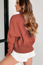 Load image into Gallery viewer, Flamingo Fleece Lined Zip Up Stand Collar Thumbhole Sleeve Sweatshirt
